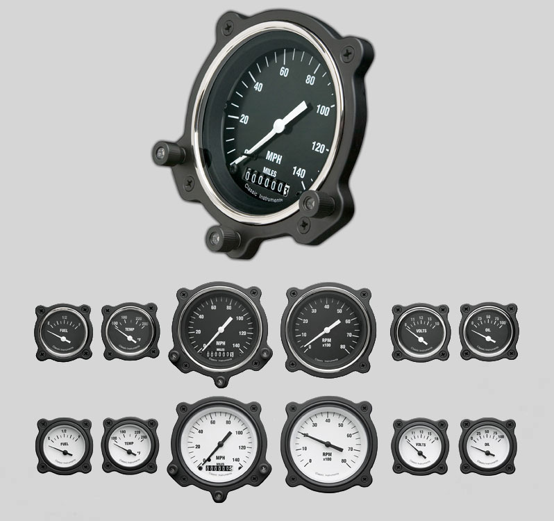 Moal Aircraft Style Gauge Bezels